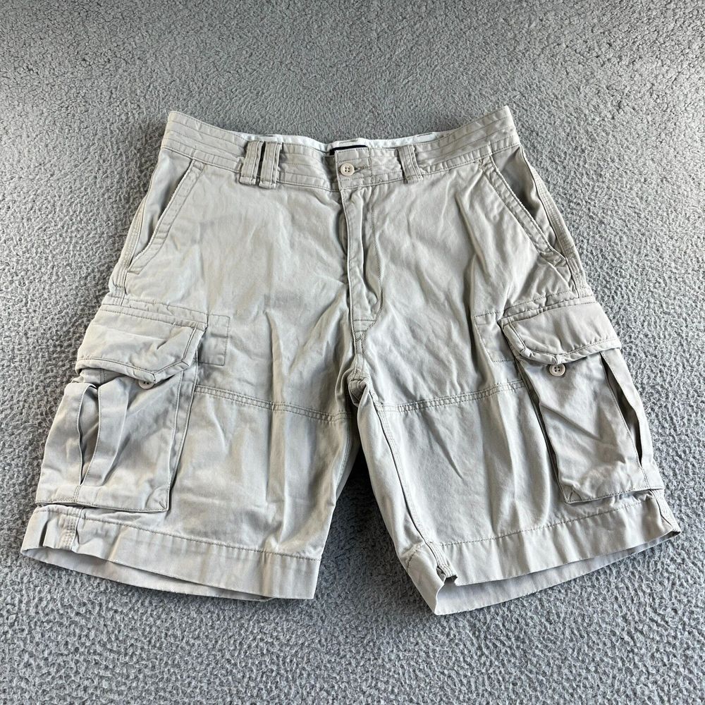 Ralph Lauren Polo Shorts Mens 35 Beige Cargo Classic Heavyweight Outdoor Casual